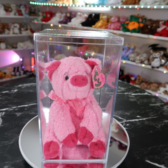 Ty Other - Ty Pinkys Beanie Baby - Silky the Pink Pig | MWMT - New Mint Tags | Rare